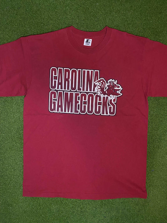 90s South Carolina Gamecocks - Vintage College Tee Shirt (Large)