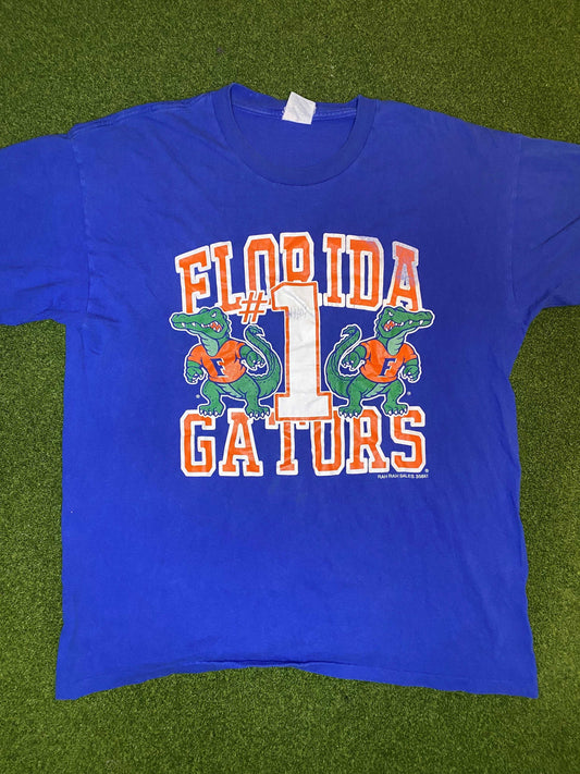 90s Florida Gators - Big Logo - Vintage College Tee Shirt (XL) Gametime Vintage