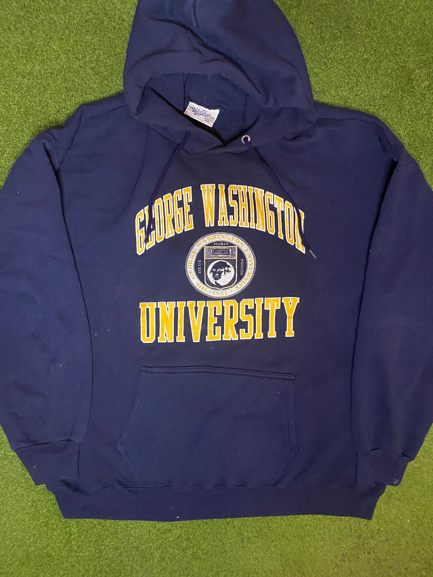 90s George Washington Revolutionaries - Vintage University Hoodie (XL)