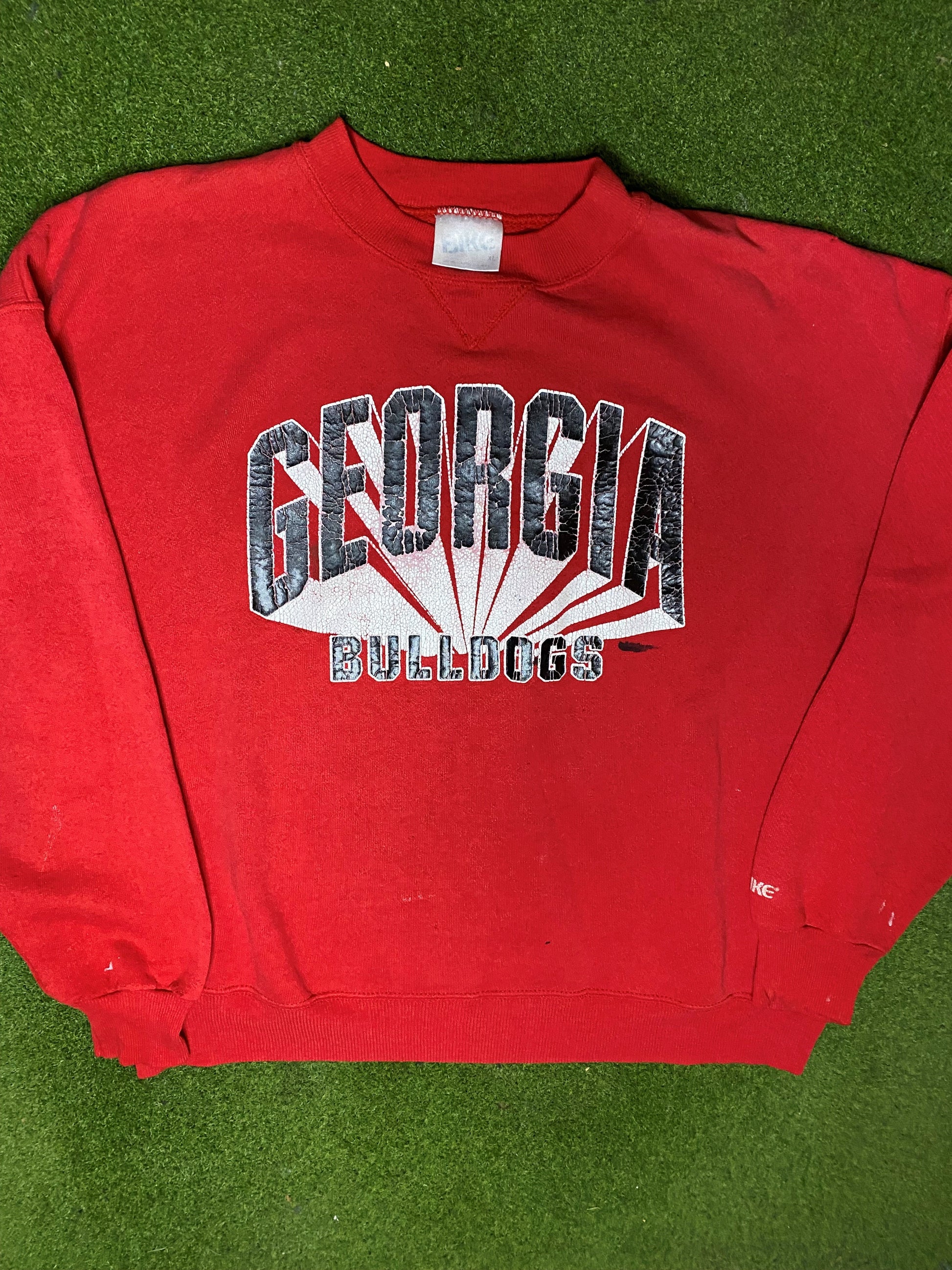 90s Georgia Bulldogs - Vintage College Sweatshirt (XL)