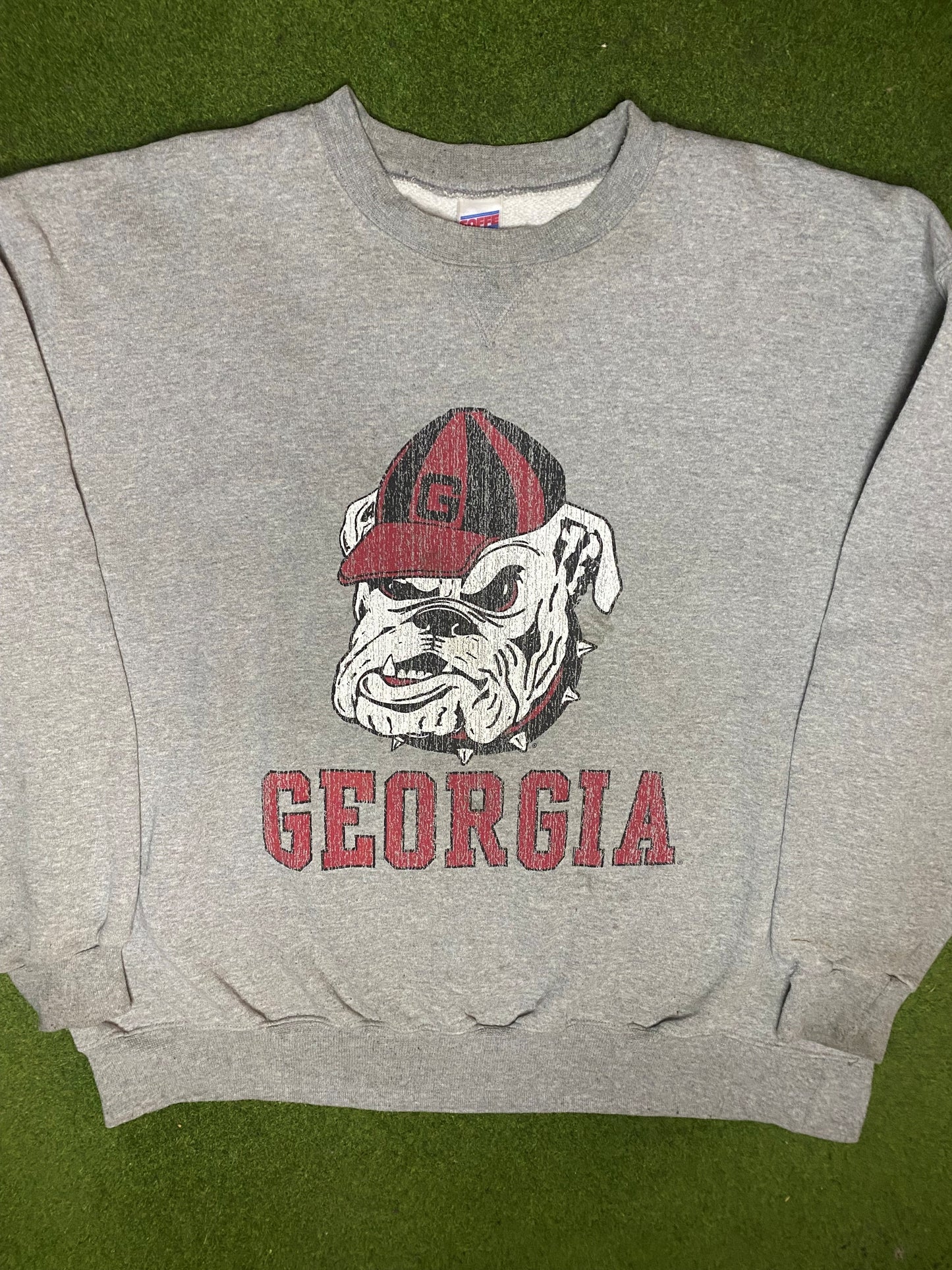 90s Georgia Bulldogs - Vintage College Sweatshirt (2XL)