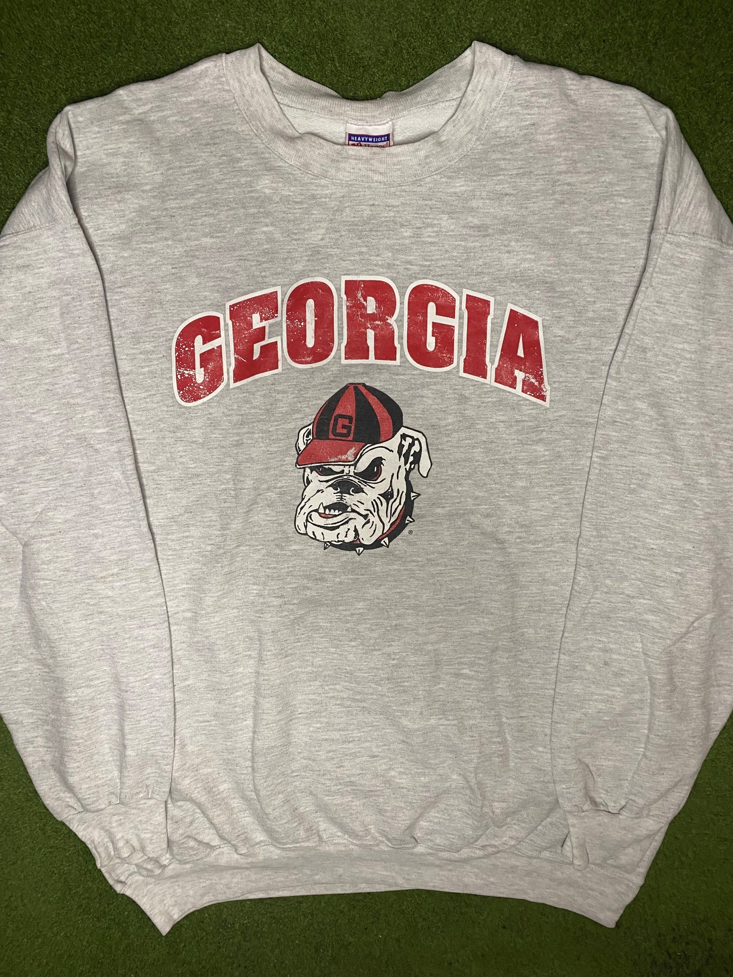 90s Georgia Bulldogs - Heavyweight - Vintage College Sweatshirt (2XL) - Gametime Vintage