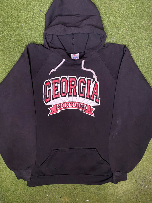 90s Georgia Bulldogs - Vintage College Hoodie (Large)