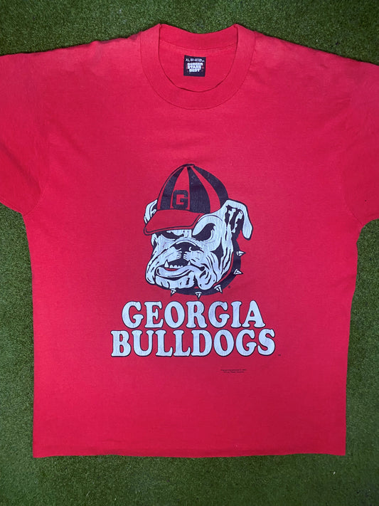 90s Georgia Bulldogs - Vintage College T-Shirt (XL)