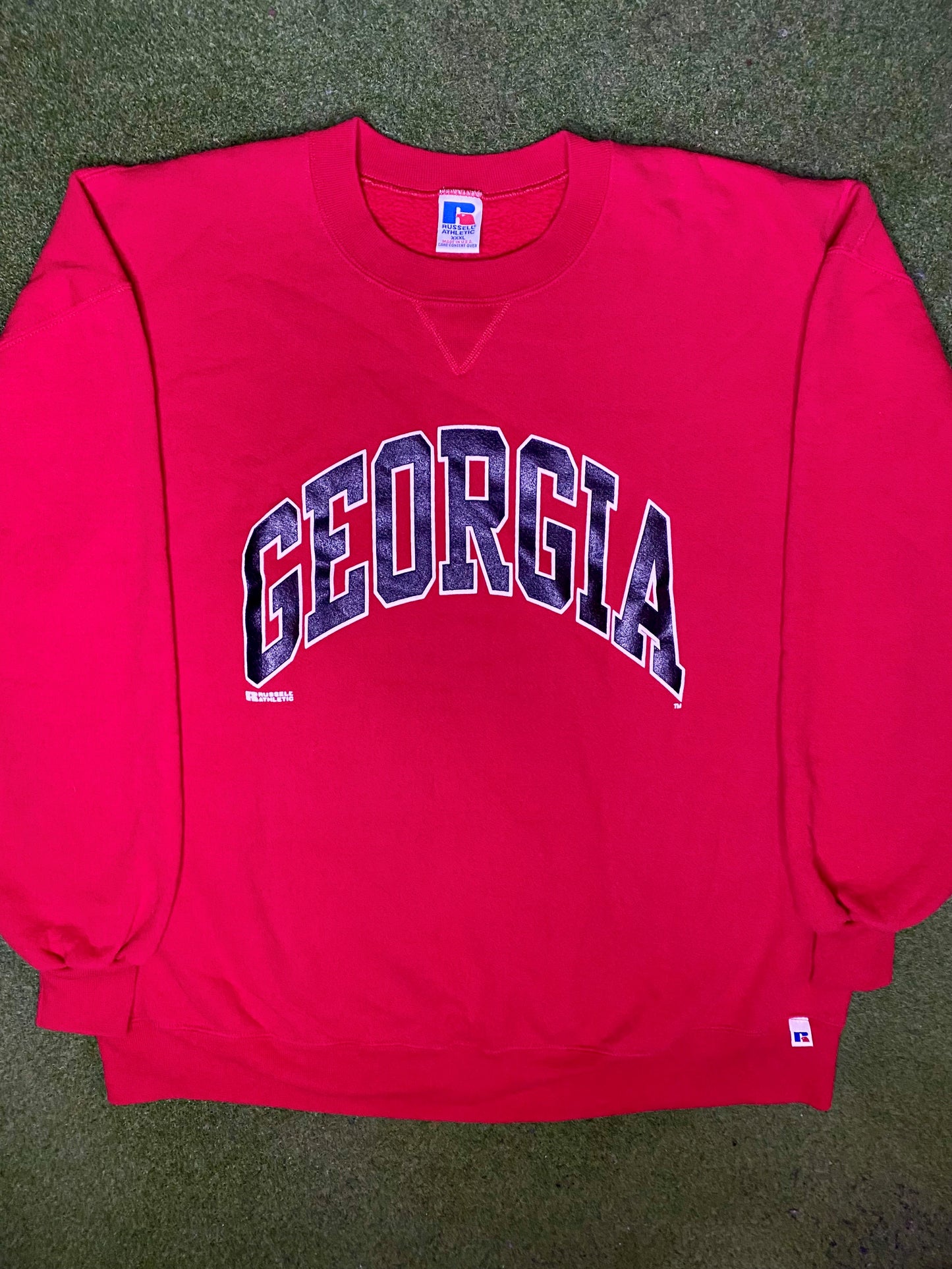 90年代佐治亚牛头犬队 - 复古大学卫衣 (3XL)
