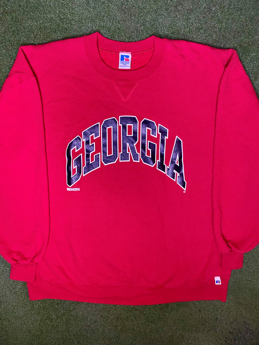 90s Georgia Bulldogs - Vintage College Sweatshirt (3XL)