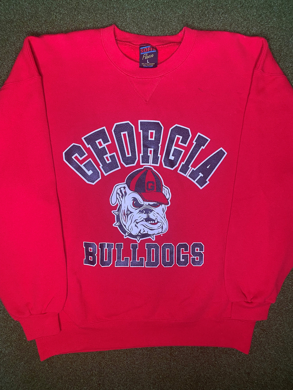 90s Georgia Bulldogs - Vintage College Crewneck Sweatshirt (Large)