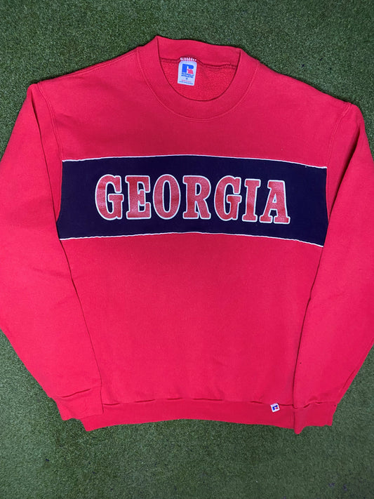 90s Georgia Bulldogs - Vintage College Sweatshirt (Medium) 