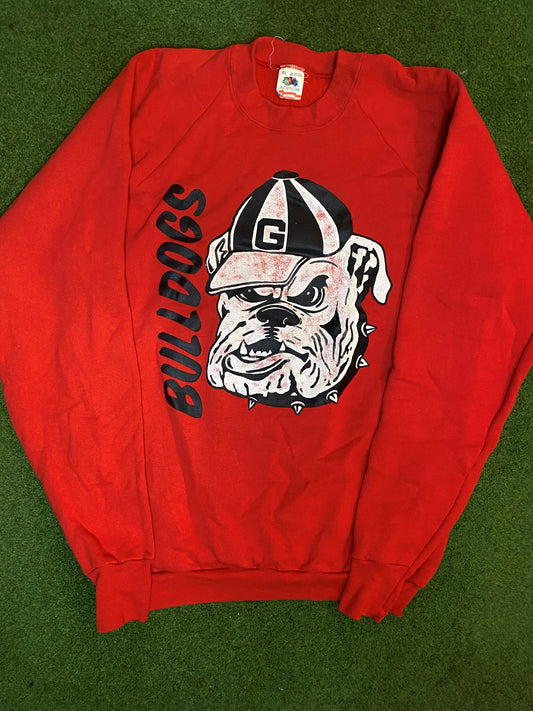 90s Georgia Bulldogs - Vintage College Sweatshirt (XL) Gametime Vintage