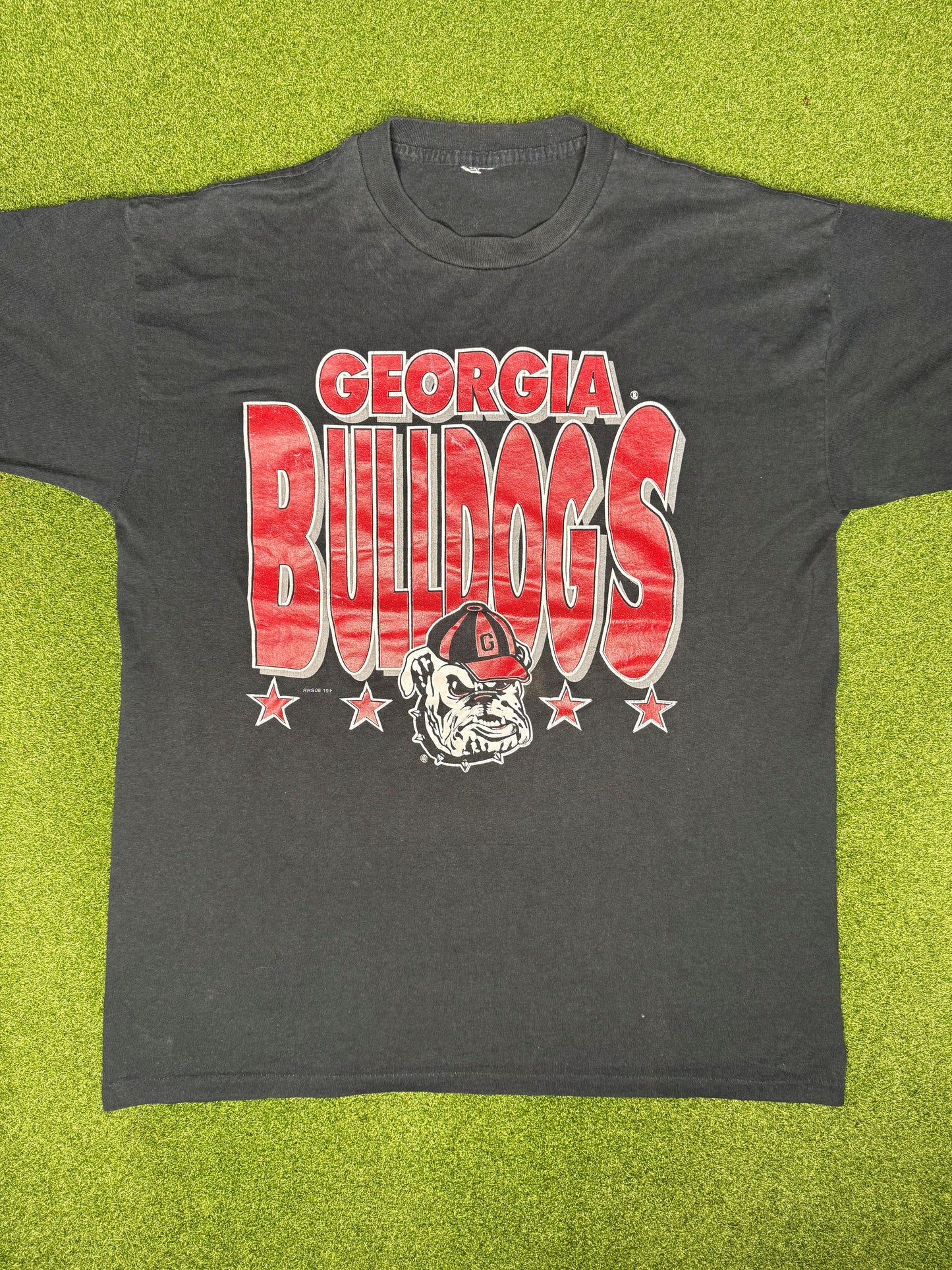 90s Georgia Bulldogs - Vintage College T Shirt (Large)