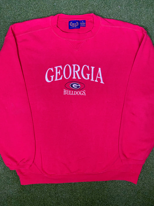 90s Georgia Bulldogs - Vintage College Sweatshirt (XL)