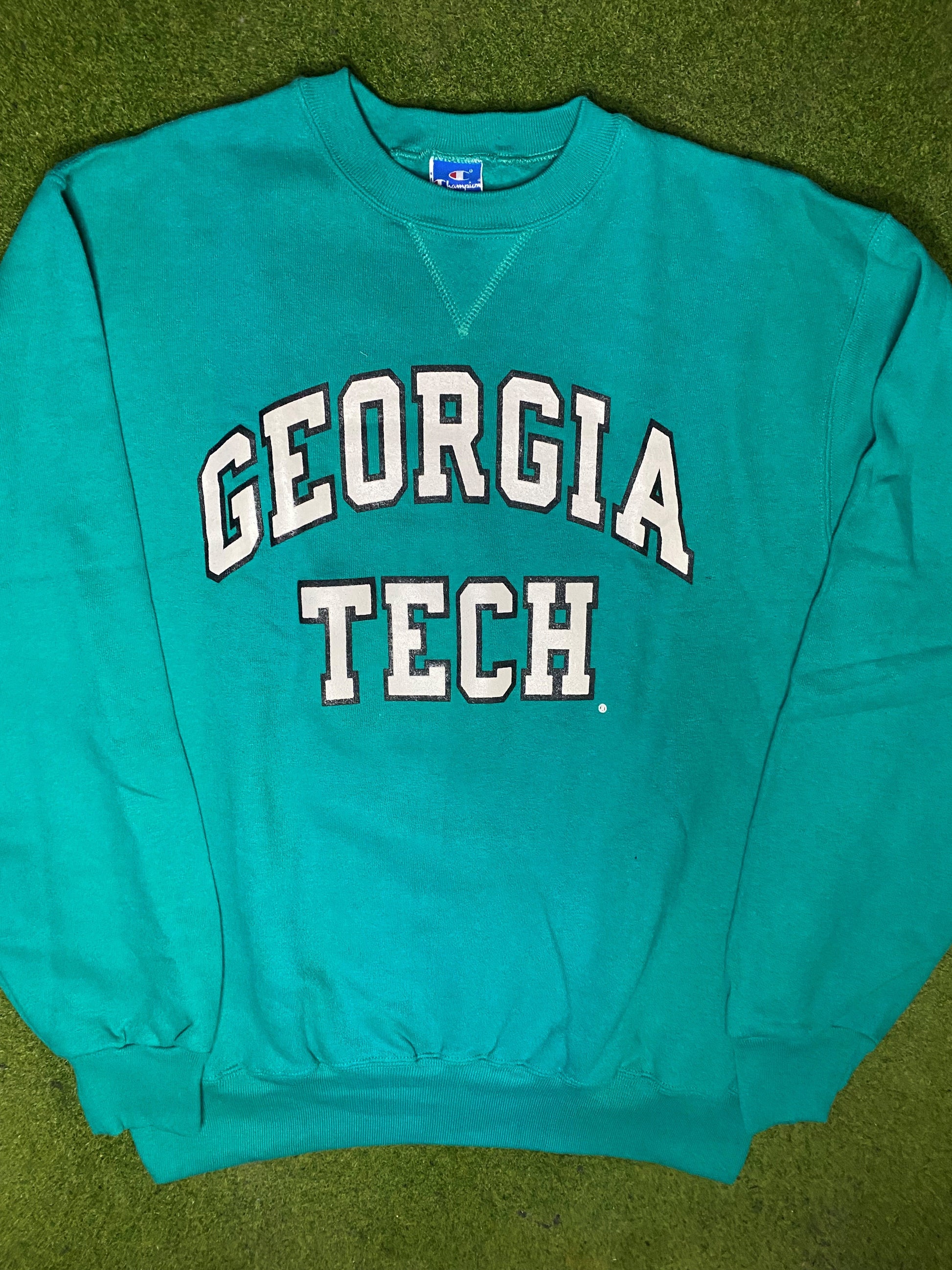 90s Georgia Tech Yellow Jackets - Vintage College Sweatshirt (XL)