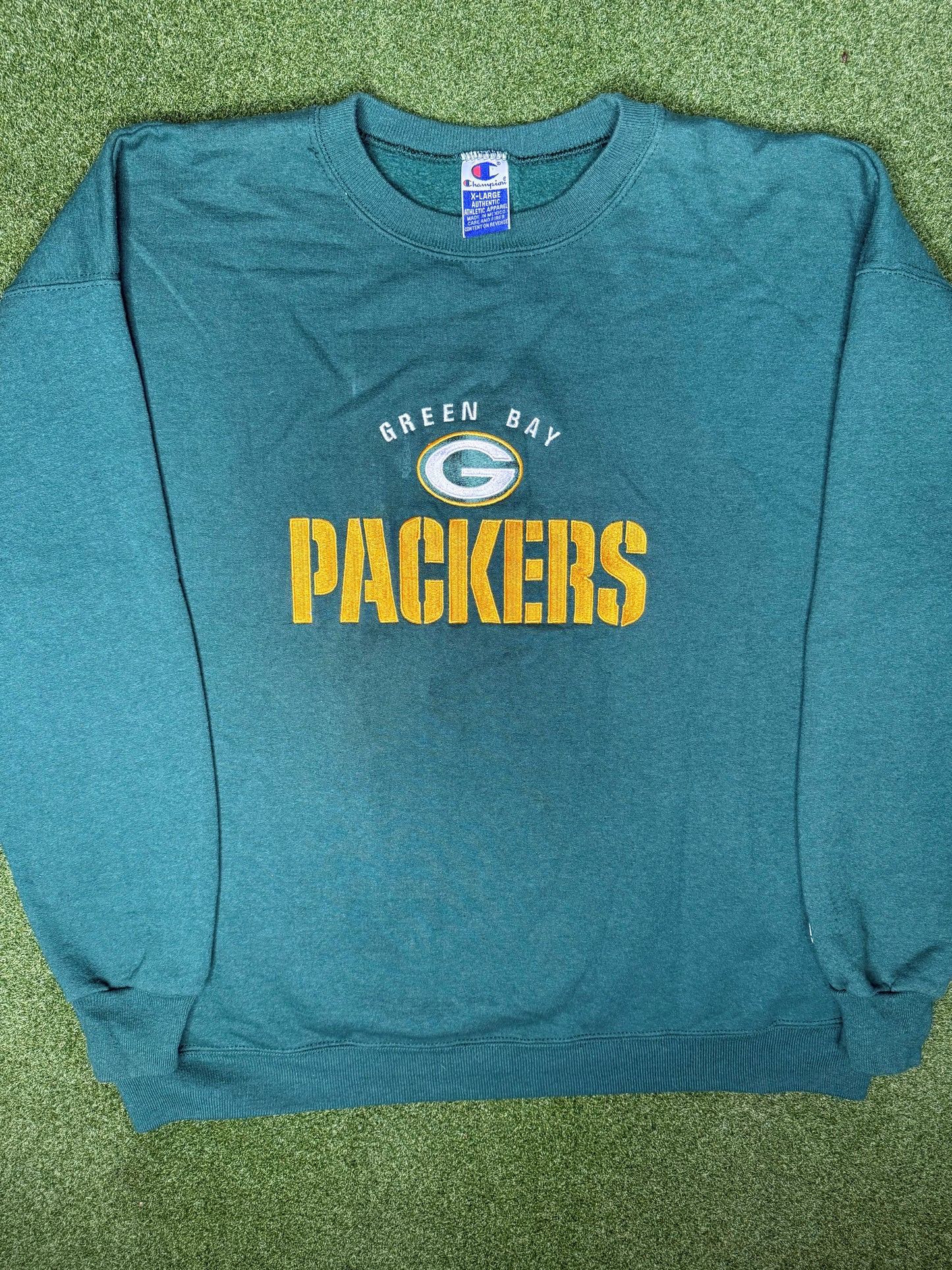 90s Green Bay Packers - Reverse Weave - Vintage NFL Sweatshirt (XL)