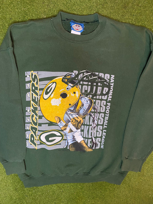 90s Green Bay Packers - Vintage NFL Sweatshirt (XL) Gametime Vintage