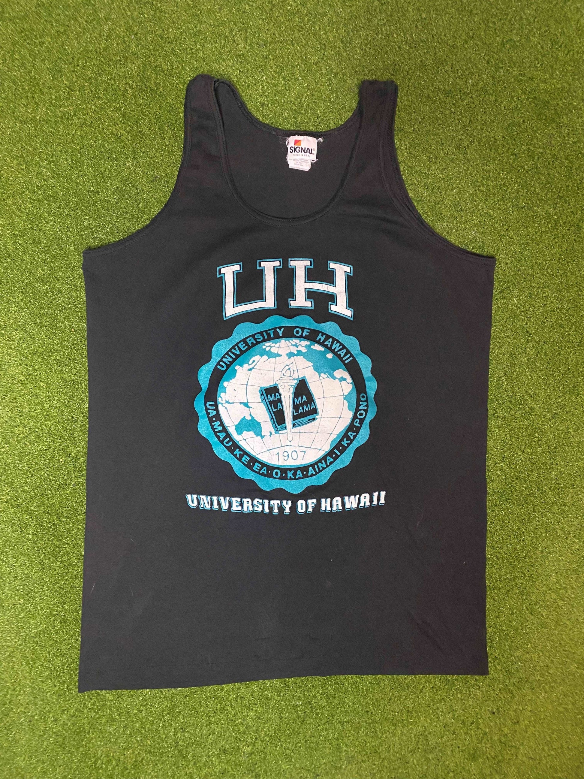 90s Hawaii Rainbow Warriors - Vintage University Tank (Large)