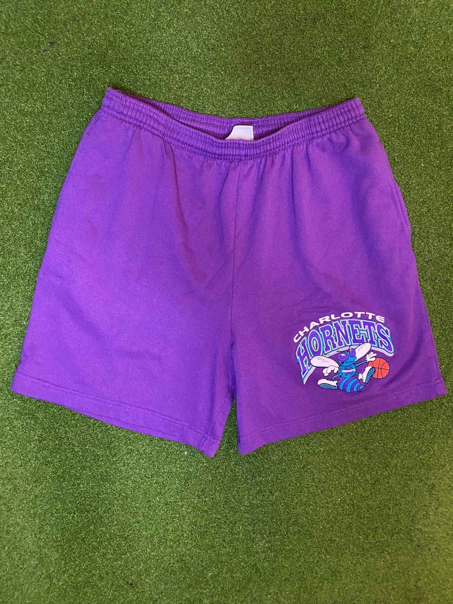 90s Charlotte Hornets - Vintage NBA Shorts (Large)