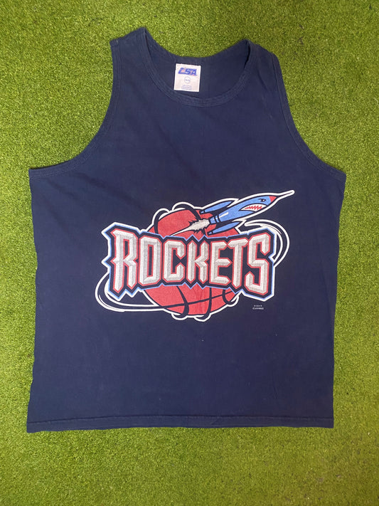 90s Houston Rockets - Vintage NBA Tank (Youth Large) 