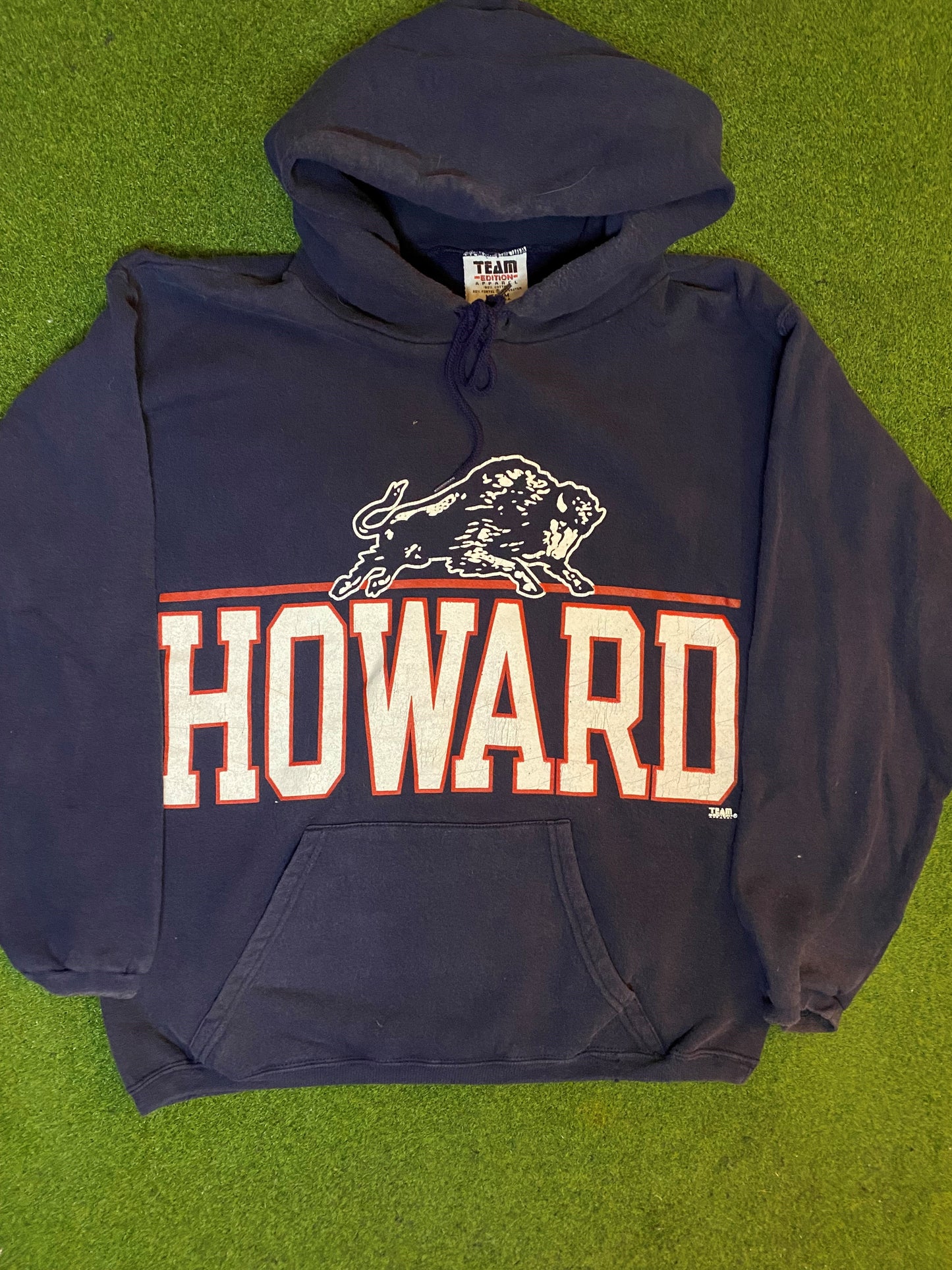 90s Howard Bison - Double Sided - Vintage HBCU Hoodie (Medium ...