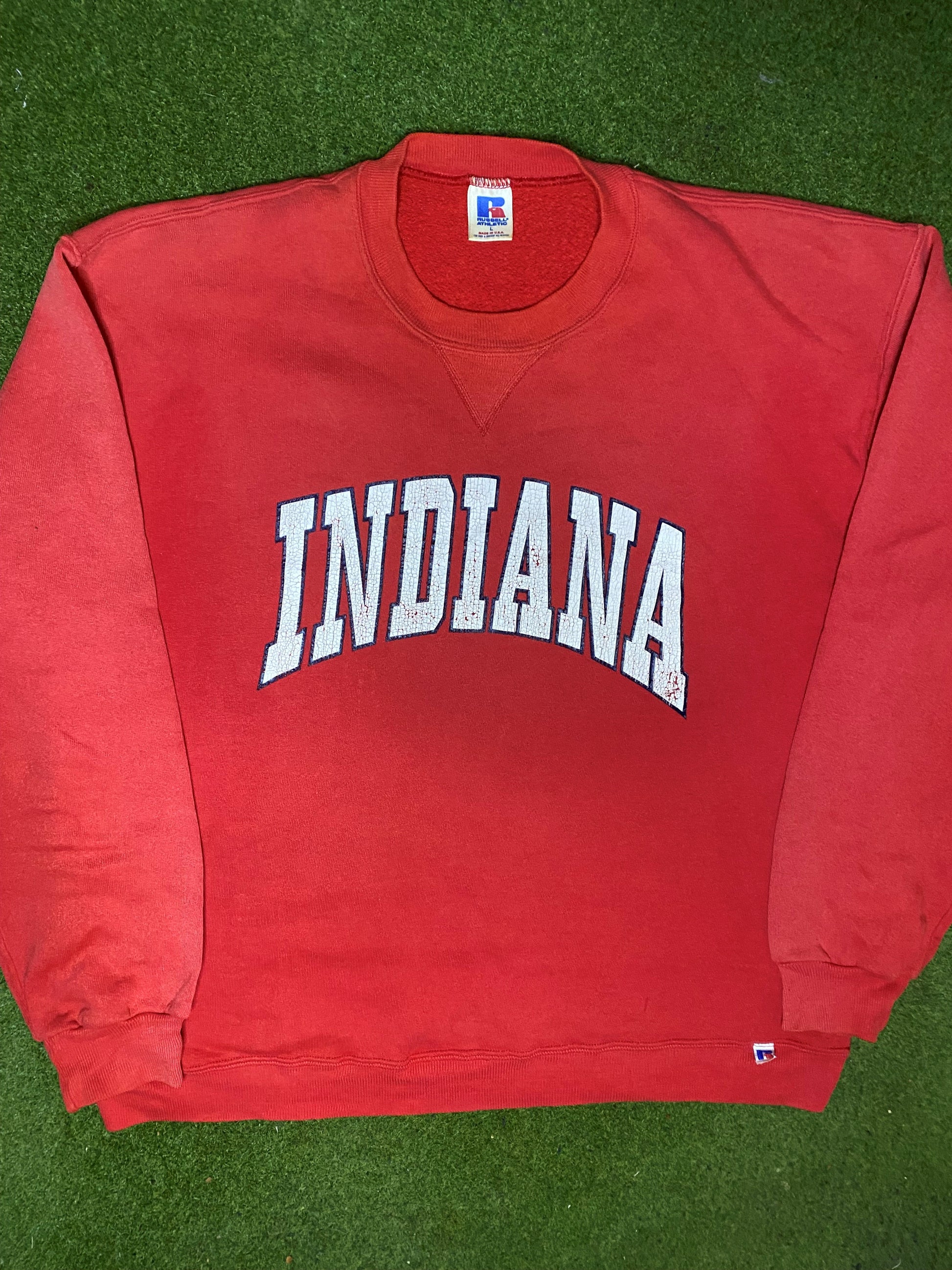 80s Indiana Hoosiers - Vintage College Sweatshirt (Large)