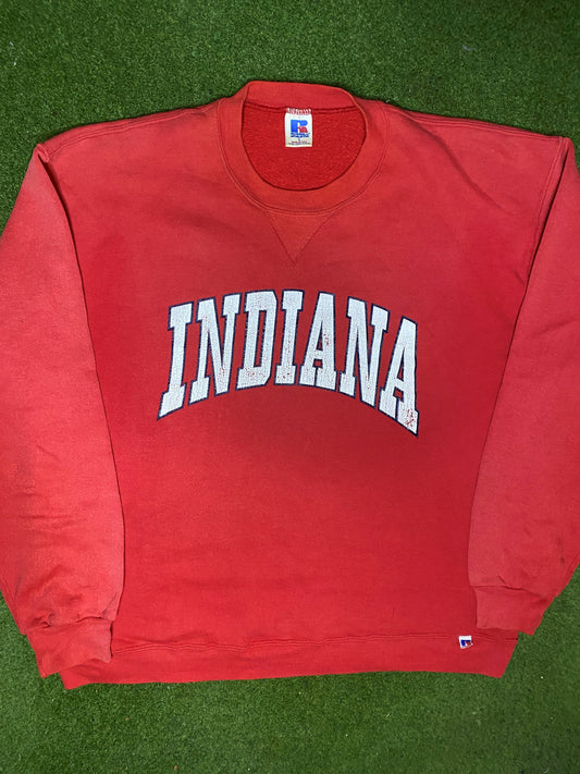 80s Indiana Hoosiers - Vintage College Sweatshirt (Large) Gametime Vintage