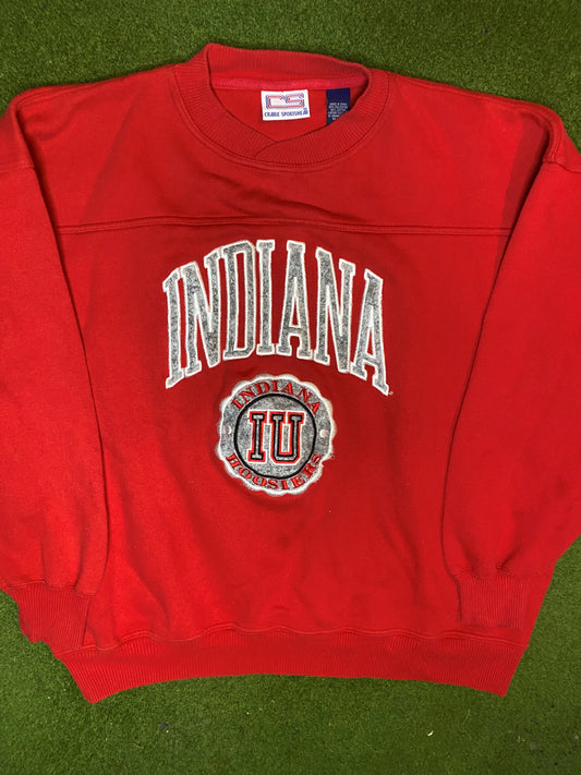 90s Indiana Hoosiers - Heavyweight - Vintage College Sweatshirt (XL) Gametime Vintage