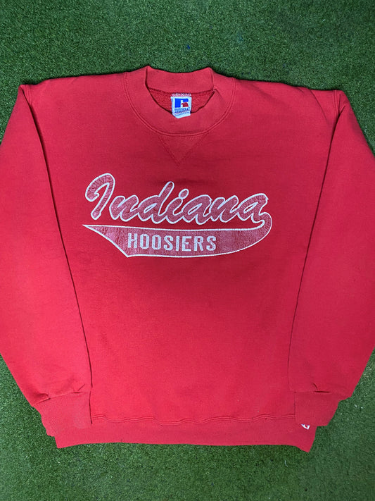 90s Indiana Hoosiers - Vintage College Sweatshirt (Medium)
