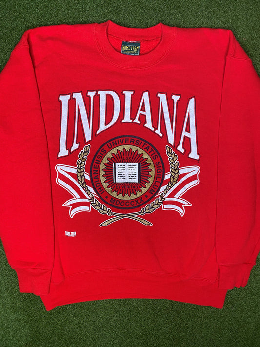90s Indiana Hoosiers - Vintage College University Sweatshirt (Medium)