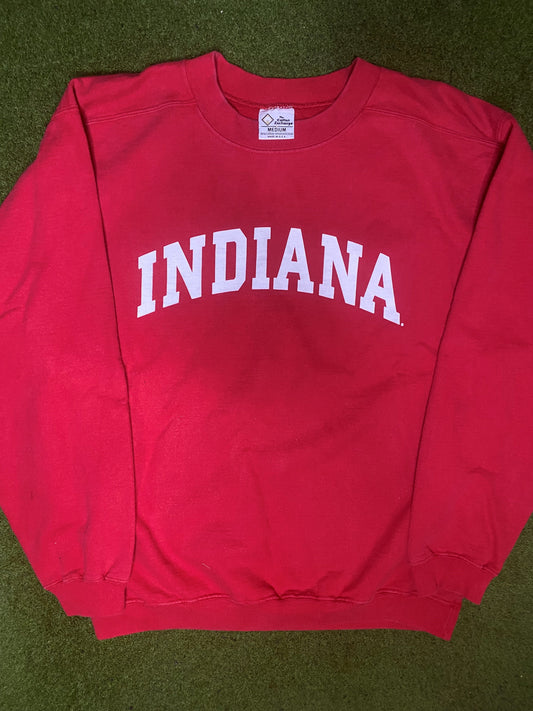 90s Indiana Hoosiers - Vintage College Sweatshirt (Medium) Gametime Vintage