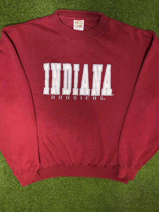 90s Indiana Hoosiers - Vintage College Sweatshirt (Medium) 