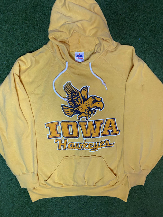 90s Iowa Hawkeyes - Vintage College Hoodie (Large)