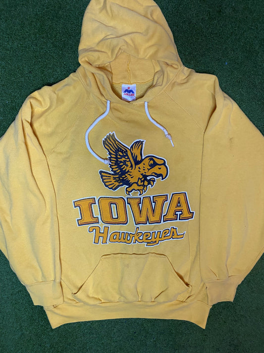 90s Iowa Hawkeyes - Vintage College Hoodie (Large) 