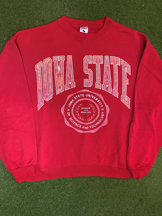 90s Iowa State Cyclones - Vintage College Sweatshirt (XL) Gametime Vintage