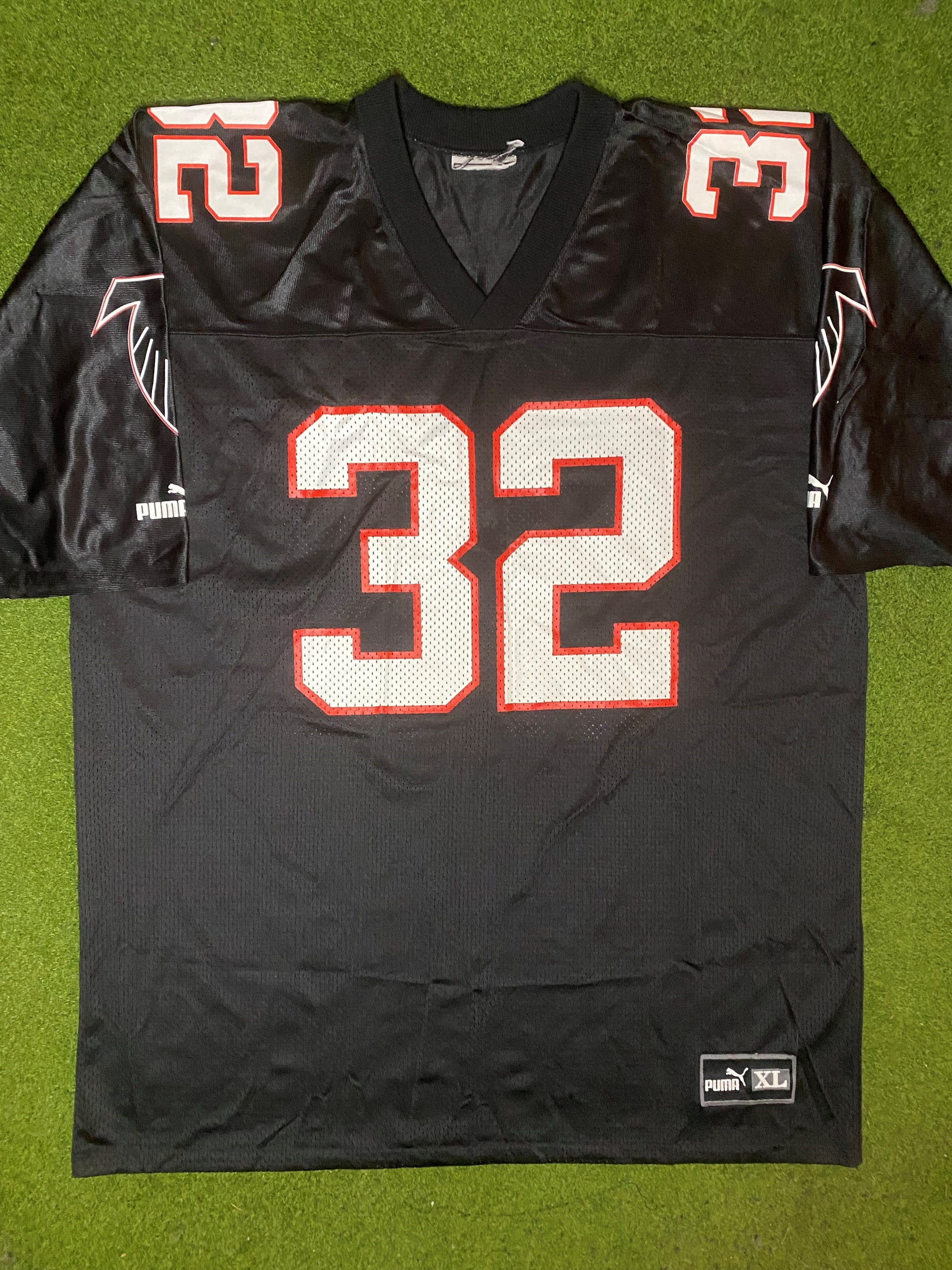 90s Atlanta Falcons - Jamal Anderson #32 - Puma - Vintage NFL Jersey (XL)