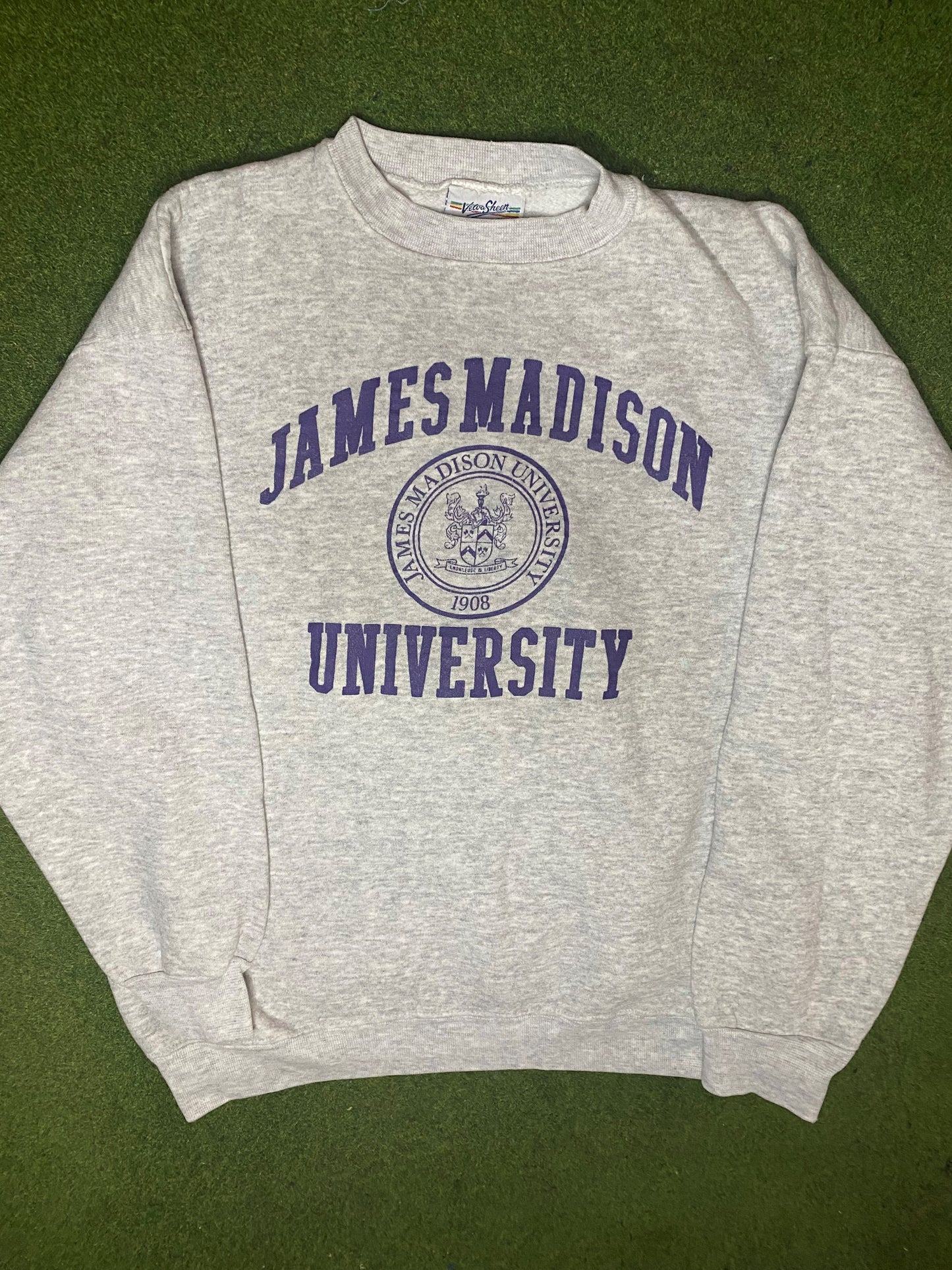 90s James Madison Dukes - Vintage University Sweatshirt (XL) Gametime Vintage