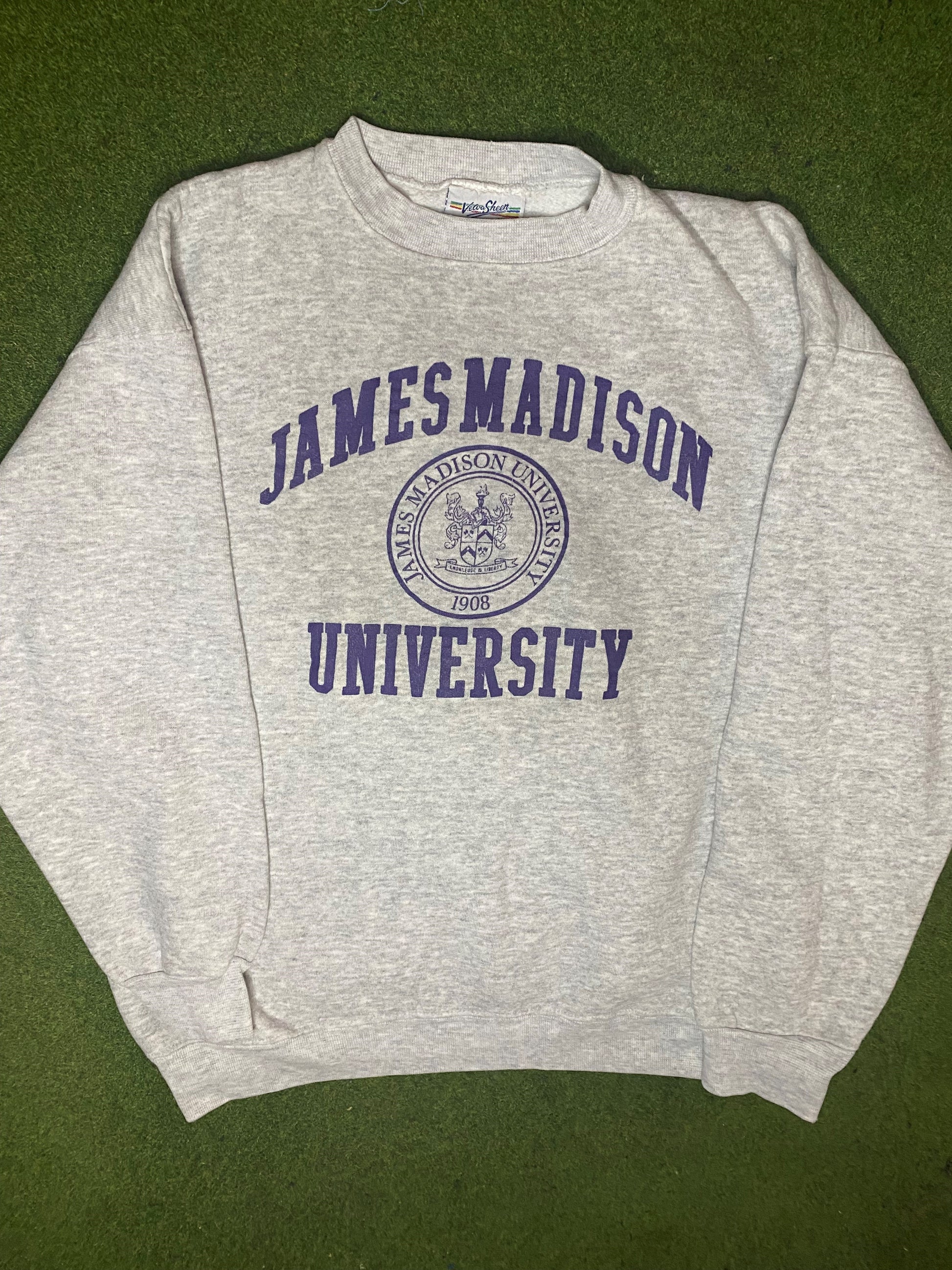 90s James Madison Dukes - Vintage University Sweatshirt (XL)