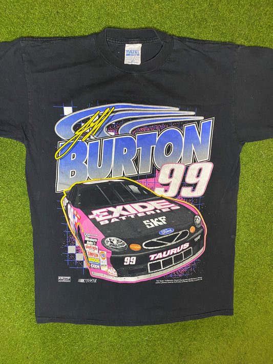 90s Jeff Burton - Vintage NASCAR T-Shirt (Large)