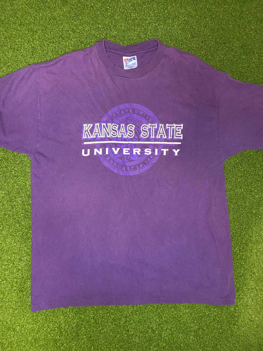 90s Kansas State - Vintage College Tee Shirt (XL)