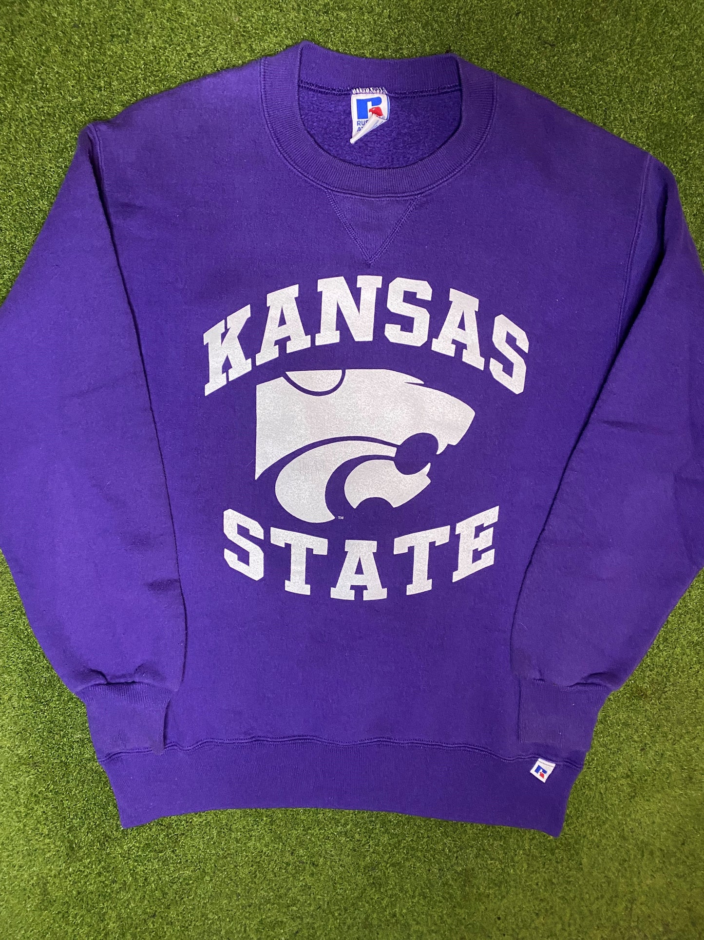 90s Kansas State Wildcats - Vintage College Sweatshirt (Medium) Gametime Vintage