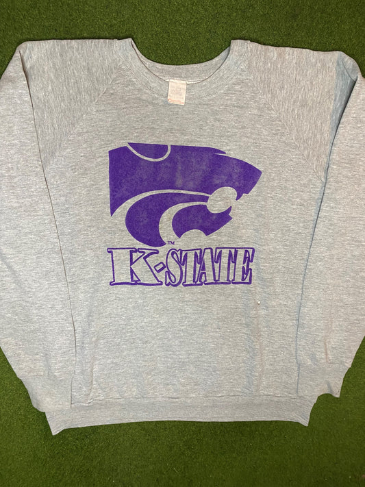 90s Kansas State Wildcats - Vintage College Sweatshirt (2XL) 