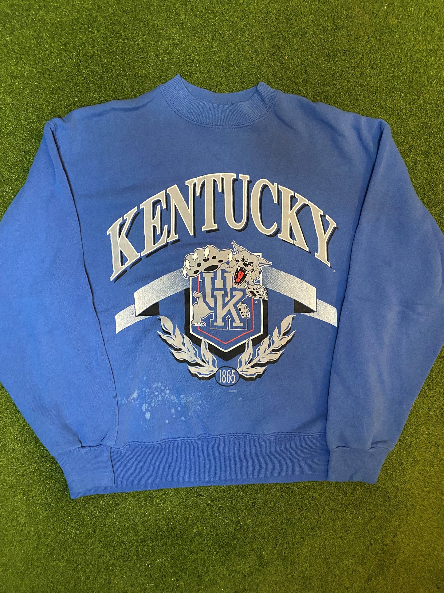 90s Kentucky Wildcats - Vintage College Crewneck Sweatshirt (Large)