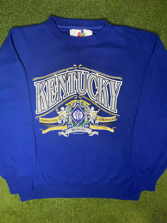 1992 Kentucky Wildcats - Vintage University Sweatshirt (XL) - Gametime Vintage