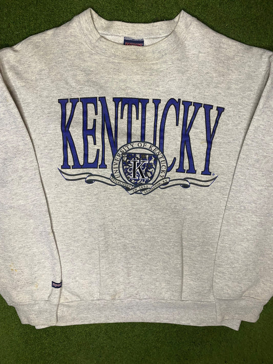 90s Kentucky Wildcats - Vintage College Sweatshirt (Large) - Gametime Vintage