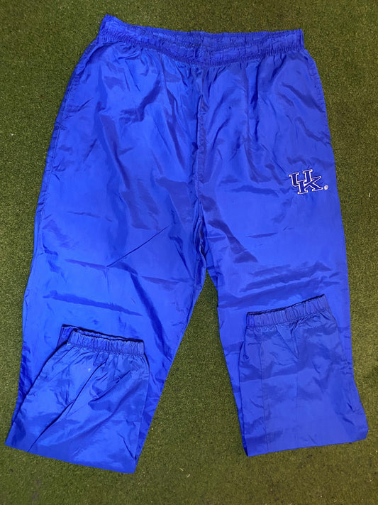 90s Kentucky Wildcats - Vintage College Windbreaker Pants (XL) - Gametime Vintage