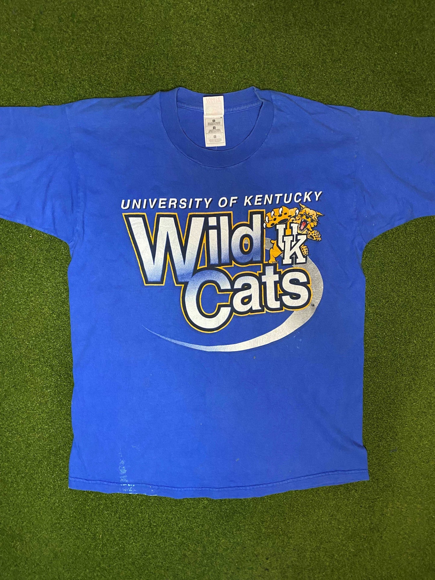 90s University of Kentucky Wildcats - Vintage College Tee Shirt (Large)