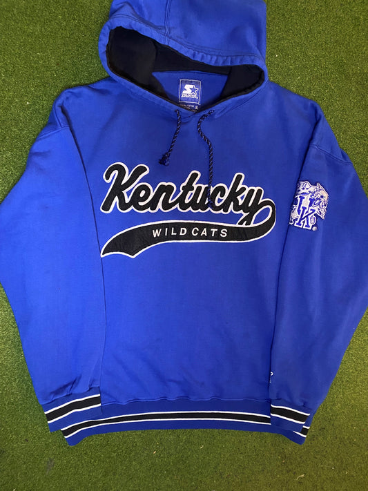 90s Kentucky Wildcats - Vintage College Hoodie (XL) Gametime Vintage