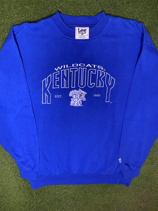 90s Kentucky Wildcats - Vintage College Sweatshirt (Large) 