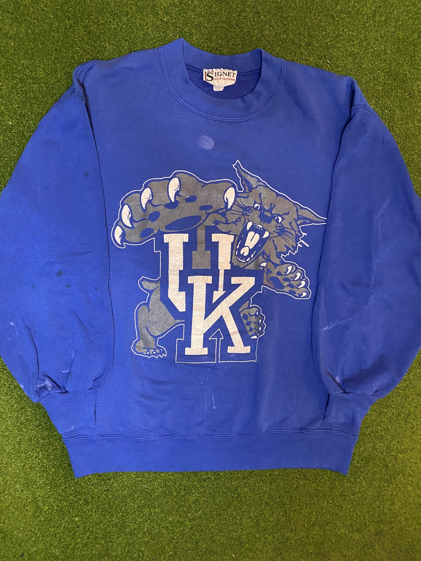 90s Kentucky Wildcats - Vintage College Sweatshirt (Large) Gametime Vintage