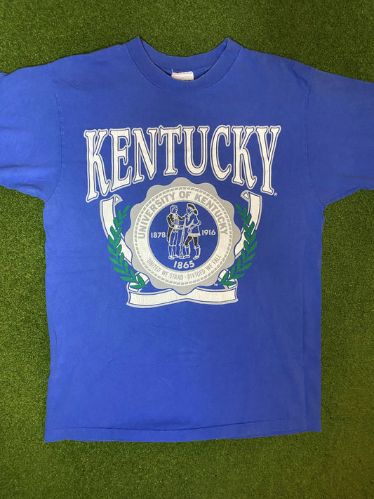 90s Kentucky Wildcats - Vintage University T-Shirt (XL) Gametime Vintage