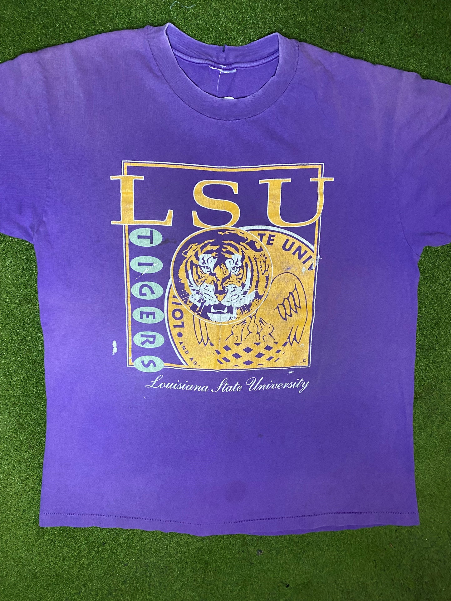 90s LSU Tigers - Vintage College T-Shirt (Large)