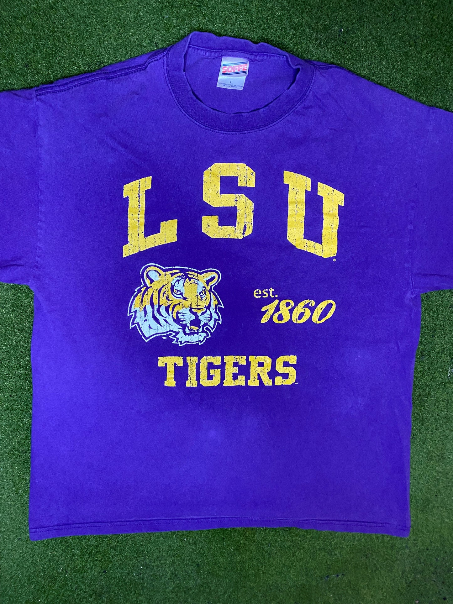 90s LSU Tigers - Vintage College T-Shirt (Large)